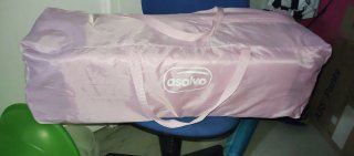 Cuna de viaje Asalvo rosa