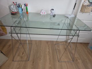 Mesa de Escritorio de Cristal