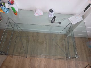 Mesa de Escritorio de Cristal