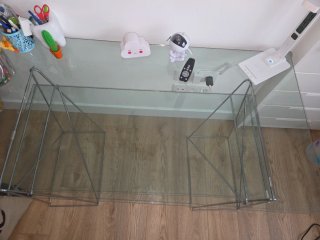 Mesa de Escritorio de Cristal