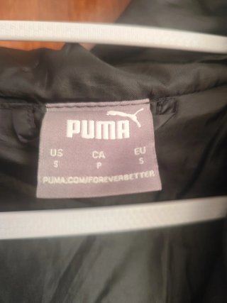 Chaqueta Puma Gris con Capucha