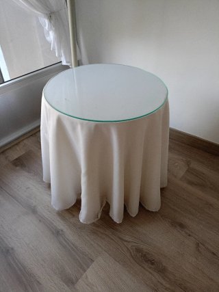 Mesa Camilla Auxiliar Redonda