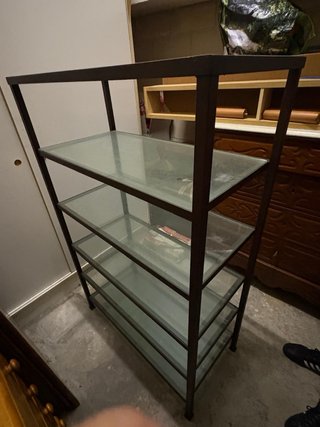 Estantería de Hierro y Cristal