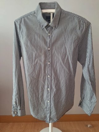 Camisa Zara Slim Fit Cuadros Talla L