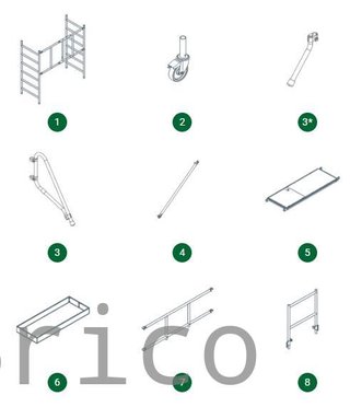 Andamio Modular Profesional PRESTIGE 1,00 Metros Pack A