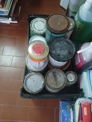 13 Latas Tinta Massas Vernizes Bom Estado