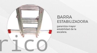 Escalera Aluminio 3x11 - 3+3+3 M - 66x25mm