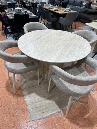 Mesa Redonda 120cm y 4 Sillas