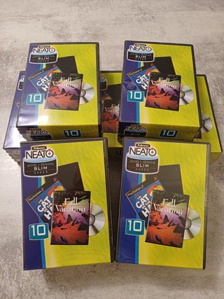 Lotto 70 custodie DVD Slim Fellowes NEATO
