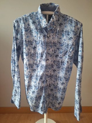 Camisa Shenior Slim Fit Estampada Talla M