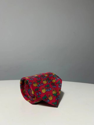 Corbata Hermes Roja Multicolor