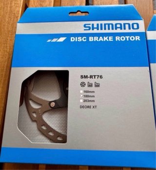 2 Discos de Freno Shimano XT SM-RT76 180mm