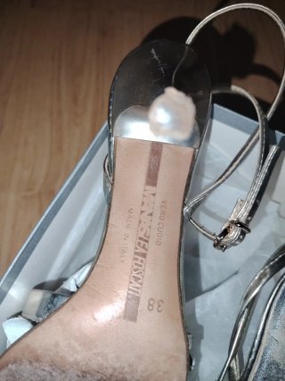 Sandalias Manaslea Foscati Plateadas