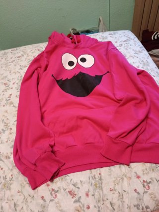 Sudadera rosa Monstruo de las Galletas