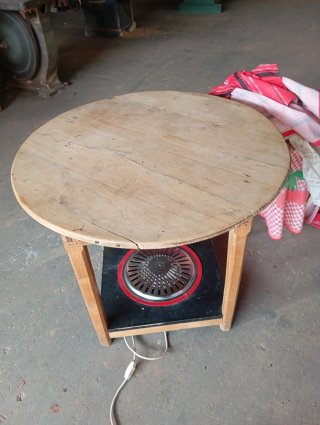 Mesa camilla con brasero eléctrico