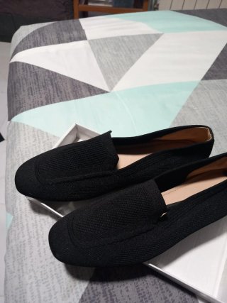Zapatos planos negros mujer