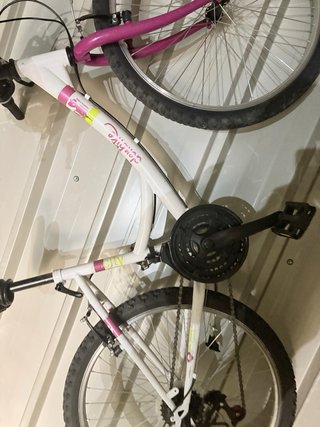 Bicicleta Infantil Blanca y Rosa
