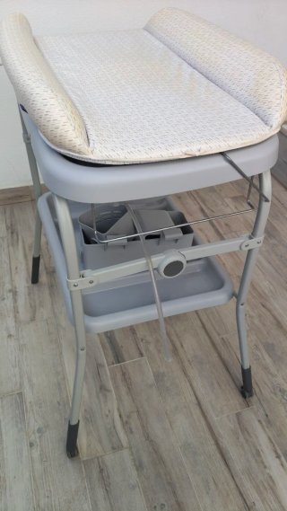 Bañera para bebé con cambiador