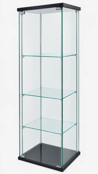 Estantería Cristal Ikea Negra