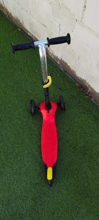 Patinete infantil 3 ruedas rojo