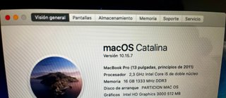 MacBook Pro 16GB RAM 256GB SSD