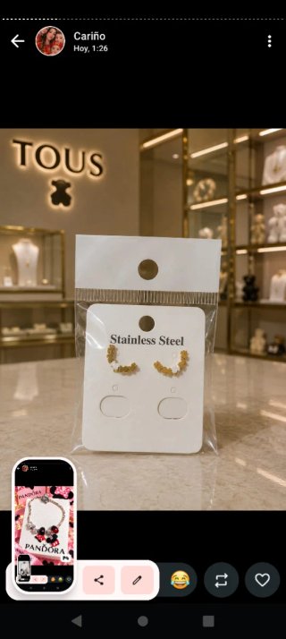 Conjunto Tous Collar y Pendientes Oso