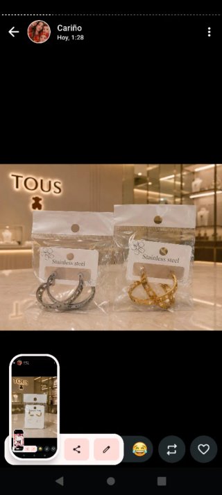 Conjunto Tous Collar y Pendientes Oso