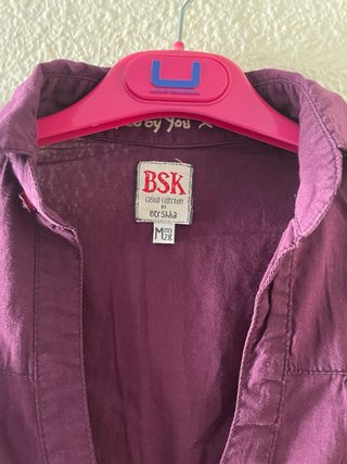 Camisa Morada Bershka Talla L