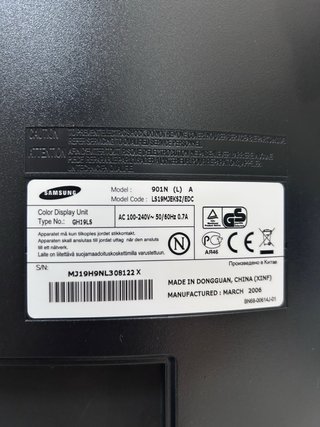 Monitor Samsung SyncMaster 901N