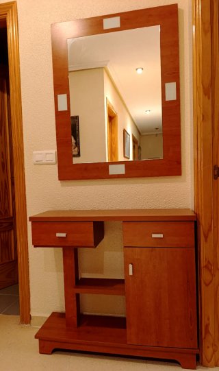Mueble Recibidor con Espejo