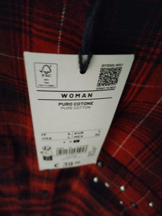 Camisa de cuadros OVS Talla L