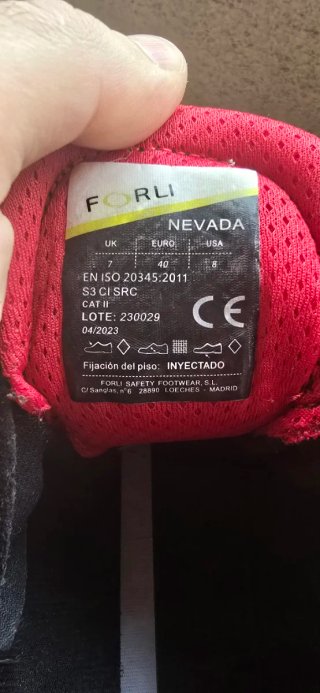 Zapato de seguridad s3 Forli Nevada talla 40