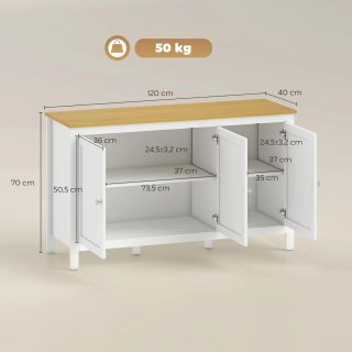 Mobile Contenitore con 2 Armadietti 120x40x70 cm
