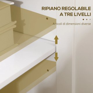 Mobile Contenitore con 2 Armadietti 120x40x70 cm