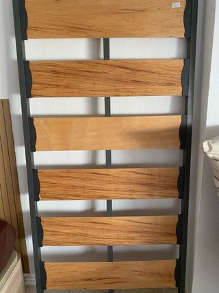 Somier cama 90cm madera y metal