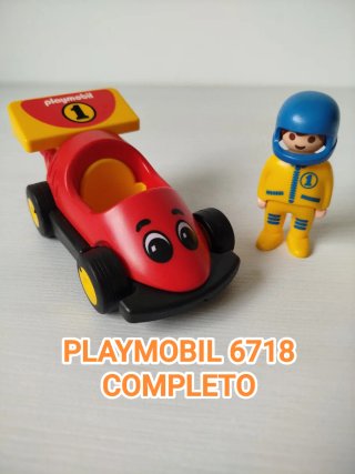 Playmobil 123 Coche de Carreras 6718 COMPLETO