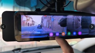 Dashcam Retrovisor 10.8 4K Frontal + 1080P Trasera