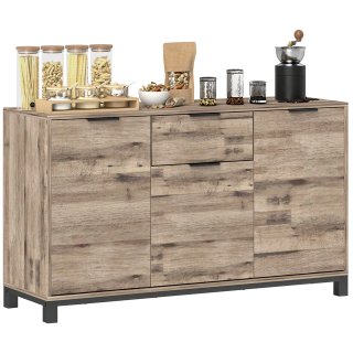 Credenza Industriale con Cassetto e 3 Armadietti