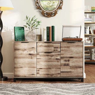 Credenza Industriale con Cassetto e 3 Armadietti