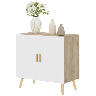 Mobile Multiuso in Legno con Ripiano 3 Livelli