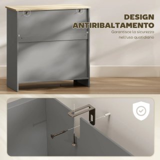 Credenza Cucina in Legno Multicolore con Cassetto