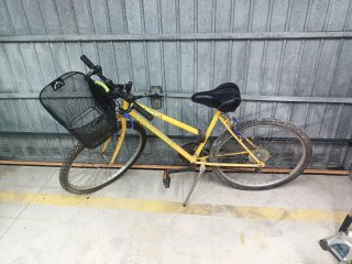 Bicicleta de Paseo Amarilla con Cesta