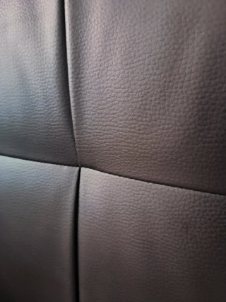 Cabecero polipiel marrón oscuro cama matrimonio
