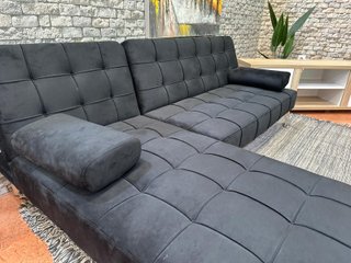 Sofá Negro Chaiselongue