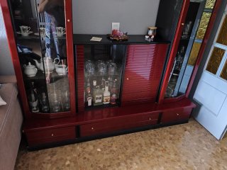 Juego de Comedor con Mesa de Cristal