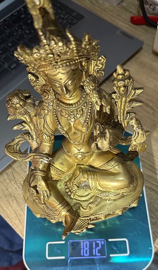 Figura de Tara Verde en Bronce