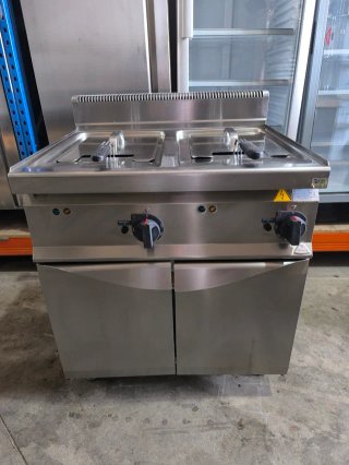Freidora Doble Bertos Acero Inoxidable