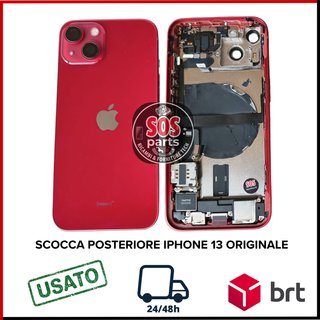 Scocca posteriore Apple iphone 13 originale rosso