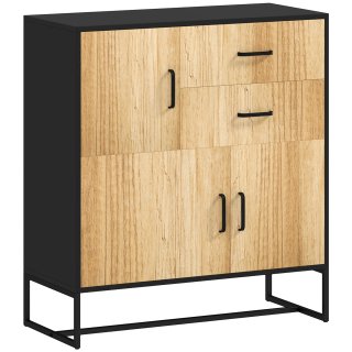 Credenza Moderna con 3 Armadietti e 2 Cassetti