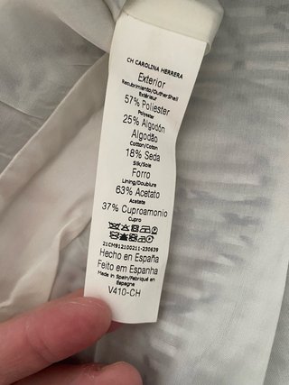 Vestido Carolina Herrera T40 Seda